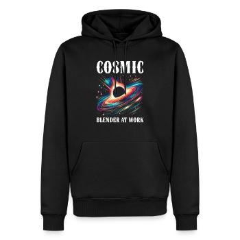 Black Hole Space Universe Astronomy Astronomer - Men’s Premium Organic Hoodie - black - Front - Nico (187cm)