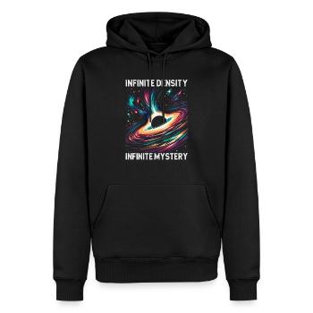 Black Hole Space Universe Astronomy Astronomer - Men’s Premium Organic Hoodie - black - Front - Nico (187cm)