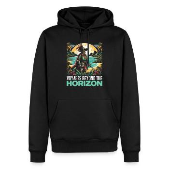 Conquistador espagnol Colonisateur Explorateur Espagne - Sweat à capuche Premium bio Homme - noir - Devant - Nico (187cm)