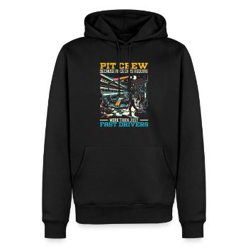 Pit Crew Race Car Racing Rennstrecke Motorsport - Männer Premium Bio Hoodie - Schwarz - Vorne - Nico (187cm)