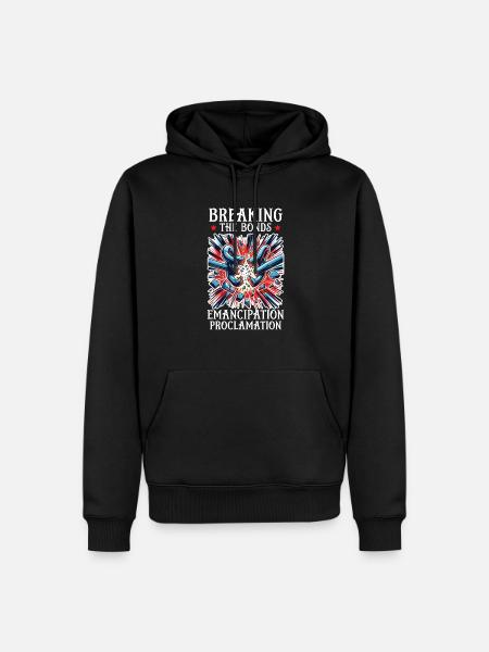 Emanzipationsproklamation Black Pride Juneteenth - Männer Premium Bio Hoodie - Schwarz