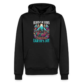 Gospel Musik Religiöse Bibel Schrift Christentum - Männer Premium Bio Hoodie - Schwarz - Vorne - Nico (187cm)