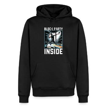 Hallenvolleyball Liebhaber Sport Volleyballspieler - Männer Premium Bio Hoodie - Schwarz - Vorne - Nico (187cm)