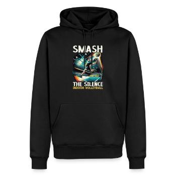 Hallenvolleyball Liebhaber Sport Volleyballspieler - Männer Premium Bio Hoodie - Schwarz - Vorne - Nico (187cm)
