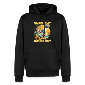 Beachvolleyball-Sportliebhaber Volleyballspieler - Männer Premium Bio Hoodie - Schwarz - Vorne - Nico (187cm)