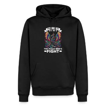 Piasa Vogel Fabelwesen Folklore Urban Legend - Männer Premium Bio Hoodie - Schwarz - Vorne - Nico (187cm)