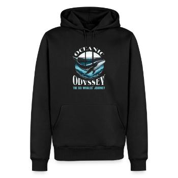 Gefährdete Arten Seiwal Tierrechte - Männer Premium Bio Hoodie - Schwarz - Vorne - Nico (187cm)