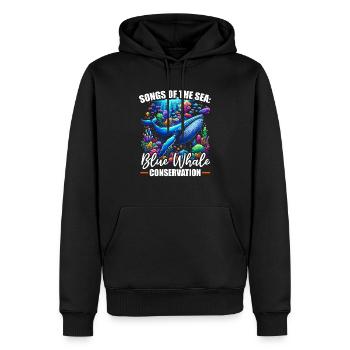 Gefährdete Arten Blauwal Tierrechte - Männer Premium Bio Hoodie - Schwarz - Vorne - Nico (187cm)