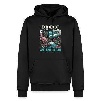 Feudales Japan Kultur Japanische Kanji Geschichte - Männer Premium Bio Hoodie - Schwarz - Vorne - Nico (187cm)