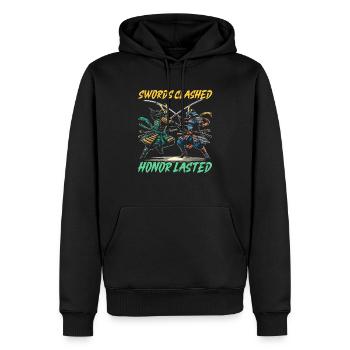 Feudales Japan Kultur Japanische Kanji Geschichte - Männer Premium Bio Hoodie - Schwarz - Vorne - Nico (187cm)