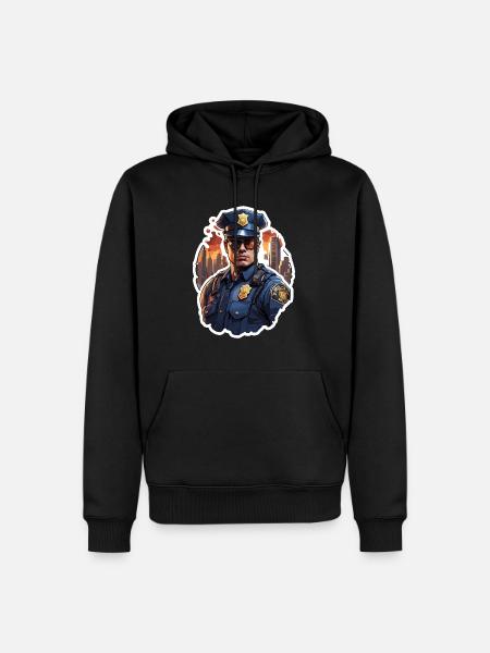 Polizei / Einsatz / Beruf / Job / Einsatzkräfte - Männer Premium Bio Hoodie - Schwarz