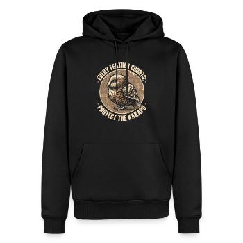 Gefährdete Tierarten Kakapo Tierrechtsaktivist - Männer Premium Bio Hoodie - Schwarz - Vorne - Nico (187cm)