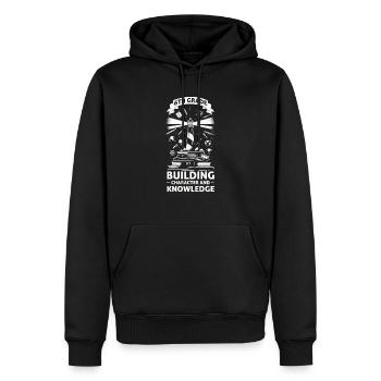 Enseignant de 6e année Éducateur de sixième année Enseignement - Sweat à capuche Premium bio Homme - noir - Devant - Nico (187cm)