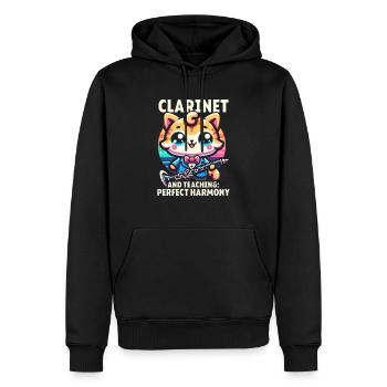 Klarinettenlehrer Klarinettist Musik Klarinettist - Männer Premium Bio Hoodie - Schwarz - Vorne - Nico (187cm)