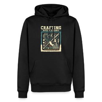 Professeur de flûte Instrument de musique Joueur de flûte - Sweat à capuche Premium bio Homme - noir - Devant - Nico (187cm)