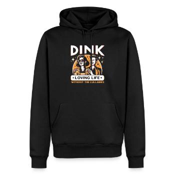 Doppeltes Einkommen Keine Kinder Ehe Ehepaar DINK - Männer Premium Bio Hoodie - Schwarz - Vorne - Nico (187cm)