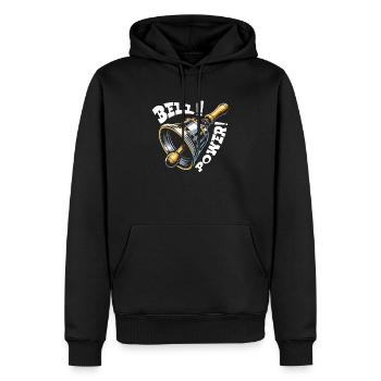 Joueur de cloches musicales musicien amoureux des cloches - Sweat à capuche Premium bio Homme - noir - Devant - Nico (187cm)