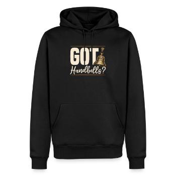Joueur de cloches musicales musicien amoureux des cloches - Sweat à capuche Premium bio Homme - noir - Devant - Nico (187cm)