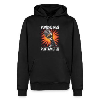 Poetry Slam Poet Romanautor Gedichtliteratur - Männer Premium Bio Hoodie - Schwarz - Vorne - Nico (187cm)