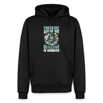Forensischer Buchhalter Beruf Wirtschaftsprüfung Buchhaltung - Männer Premium Bio Hoodie - Schwarz - Vorne - Nico (187cm)