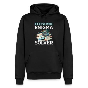 Juricomptable Profession Audit Comptabilité - Sweat à capuche Premium bio Homme - noir - Devant - Nico (187cm)