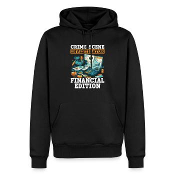 Juricomptable Profession Audit Comptabilité - Sweat à capuche Premium bio Homme - noir - Devant - Nico (187cm)
