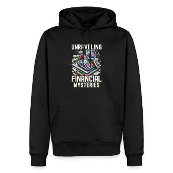 Juricomptable Profession Audit Comptabilité - Sweat à capuche Premium bio Homme - noir - Devant - Nico (187cm)