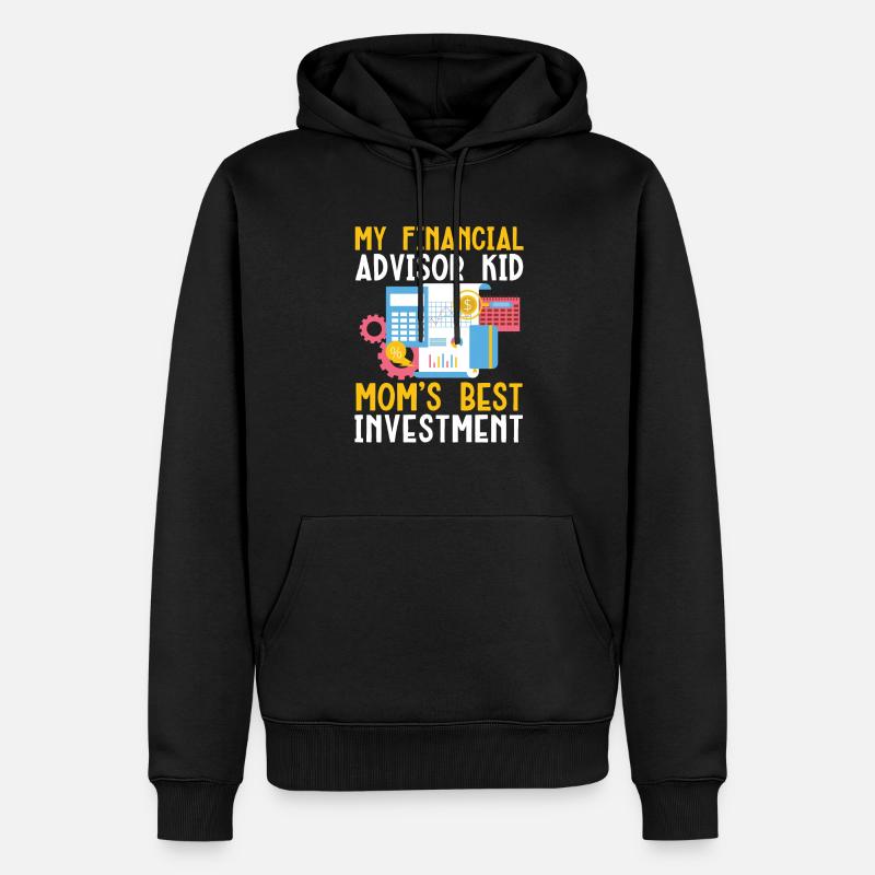 Mutter eines Finanzberaters Geldmanagement - Männer Premium Bio Hoodie - Schwarz