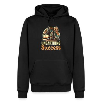 Ingénieur de forage Profession Travailleur de plate-forme pétrolière - Sweat à capuche Premium bio Homme - noir - Devant - Nico (187cm)