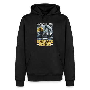 Ingénieur de forage Profession Travailleur de plate-forme pétrolière - Sweat à capuche Premium bio Homme - noir - Devant - Nico (187cm)