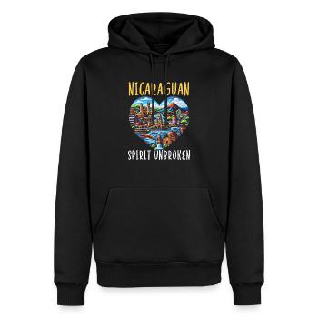 I Love Nicaragua Nicaraguan Flag Nicaraguan Pride - Men’s Premium Organic Hoodie - black - Front - Nico (187cm)