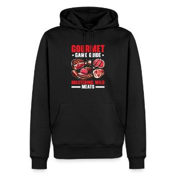 Arts culinaires Professeur Cuisine Chef cuisinier Cuisine - Sweat à capuche Premium bio Homme - noir - Devant - Nico (187cm)