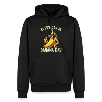 Bananenliebhaber Bananenfresser Essen Tropische Früchte - Männer Premium Bio Hoodie - Schwarz - Vorne - Nico (187cm)