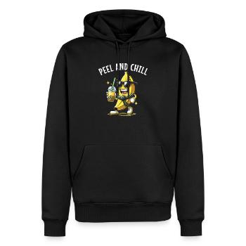 Bananenliebhaber Bananenfresser Essen Tropische Früchte - Männer Premium Bio Hoodie - Schwarz - Vorne - Nico (187cm)