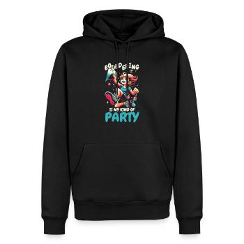 Bouldering Girl Boulderer Felskletterwand - Männer Premium Bio Hoodie - Schwarz - Vorne - Nico (187cm)