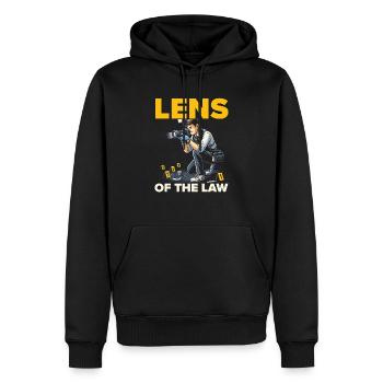 Photographe médico-légal Enquête sur les scènes de crime - Sweat à capuche Premium bio Homme - noir - Devant - Nico (187cm)