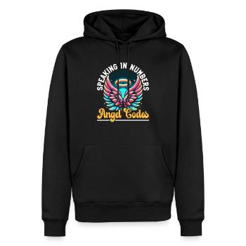 Engelszahl Spirituelle Begleitung Numerologie - Männer Premium Bio Hoodie - Schwarz - Vorne - Nico (187cm)