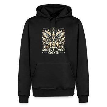 Engelszahl Spirituelle Führung Numerologie - Männer Premium Bio Hoodie - Schwarz - Vorne - Nico (187cm)