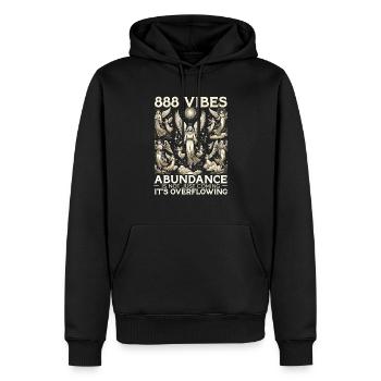 Engelszahl Spirituelle Begleitung Numerologie - Männer Premium Bio Hoodie - Schwarz - Vorne - Nico (187cm)