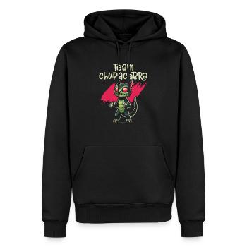 Chupacabra Créature légendaire Bête Cryptozoologie - Sweat à capuche Premium bio Homme - noir - Devant - Nico (187cm)