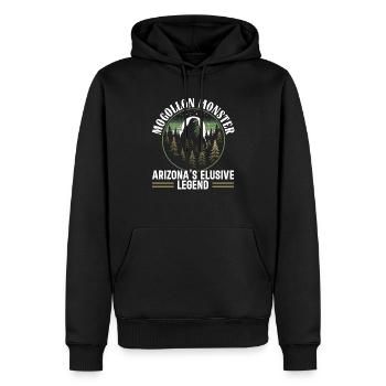 Mogollon-Monster Mythische Kryptozoologie Kryptide - Männer Premium Bio Hoodie - Schwarz - Vorne - Nico (187cm)