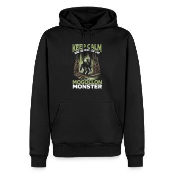 Mogollon-Monster Mythische Kryptozoologie Kryptide - Männer Premium Bio Hoodie - Schwarz - Vorne - Nico (187cm)