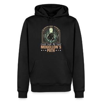 Mogollon-Monster Mythische Kryptozoologie Kryptide - Männer Premium Bio Hoodie - Schwarz - Vorne - Nico (187cm)