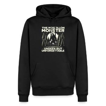 Mogollon-Monster Mythische Kryptozoologie Kryptide - Männer Premium Bio Hoodie - Schwarz - Vorne - Nico (187cm)