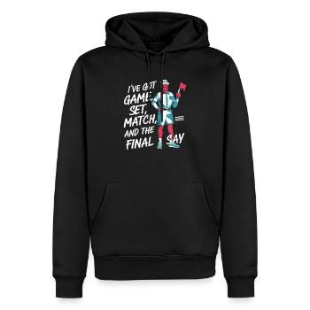 Tennis Umpire Ref Sports Game Official Referee - Men’s Premium Organic Hoodie - black - Front - Nico (187cm)