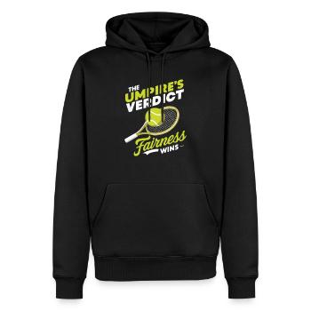 Tennis Umpire Ref Sports Game Official Referee - Men’s Premium Organic Hoodie - black - Front - Nico (187cm)