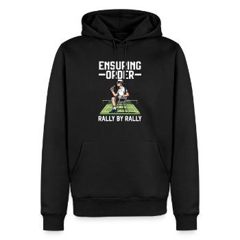Tennis Umpire Ref Sports Game Official Referee - Men’s Premium Organic Hoodie - black - Front - Nico (187cm)