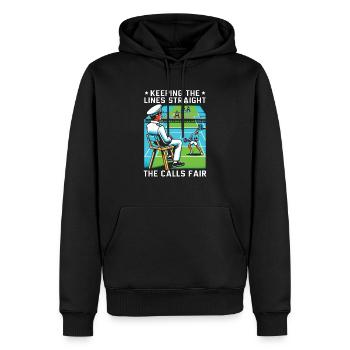 Tennis Umpire Ref Sports Game Official Referee - Men’s Premium Organic Hoodie - black - Front - Nico (187cm)