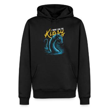 Hudson River Monster Kipsy Kryptozoologie Kryptid - Männer Premium Bio Hoodie - Schwarz - Vorne - Nico (187cm)