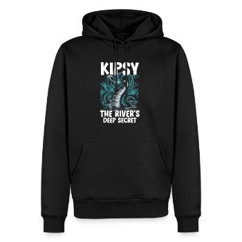 Hudson River Monster Kipsy Kryptozoologie Kryptid - Männer Premium Bio Hoodie - Schwarz - Vorne - Nico (187cm)